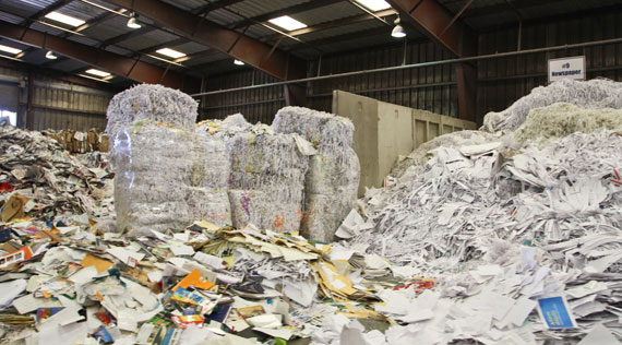 Veolia, non-recyclable paper into pulp