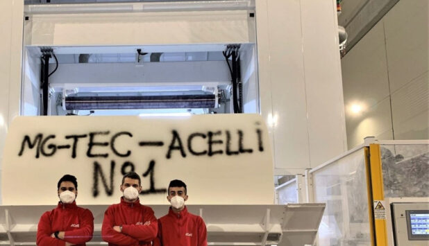 Successful start-up for the A.Celli E-WIND T100 rewinder purchased by MG Tec Industry