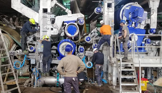 SAEL has initiated the drive system for the overhaul of the press section in PM3 at Pirinoli Papermill, Italy