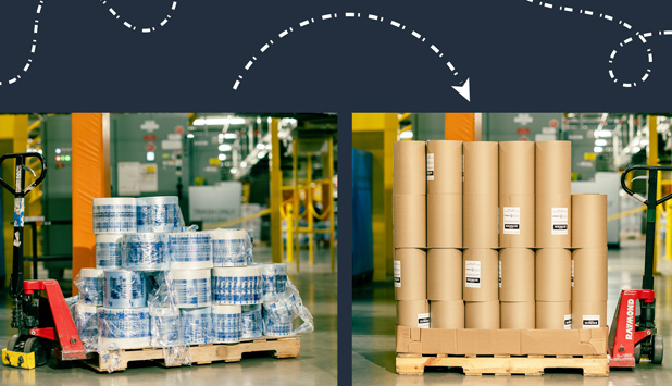 Amazon replaces 95% of plastic air pillows with recyclable paper filler