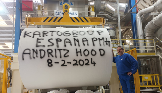 ANDRITZ starts up new high-temperature Yankee hood and air system at Kartogroup, Spain